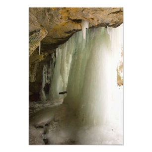 Graffiti Falls in winter, Dundee, Ohio Fotodruck