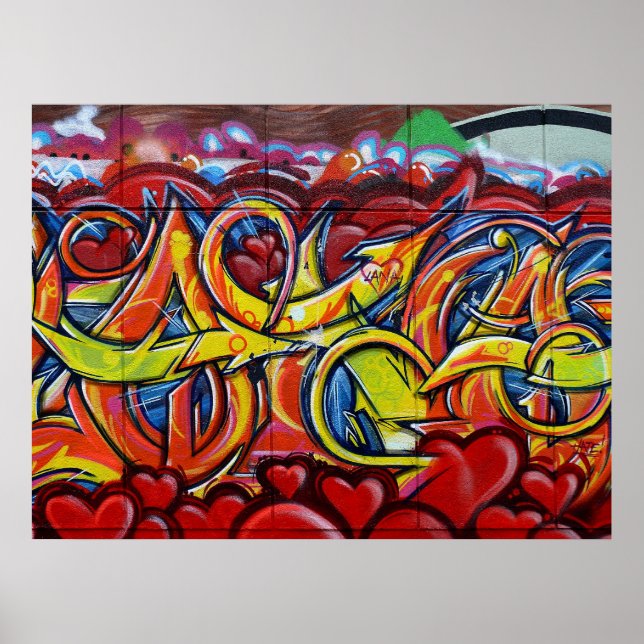 Graffiti-Farbe Poster (Vorne)