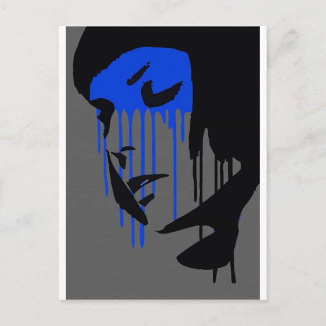 "Graffiti Fashion Design" Postkarte (Vorderseite)