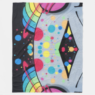 Graffiti Fleecedecke