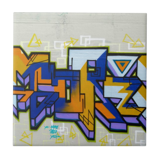 Graffiti Fliese (Vorderseite)