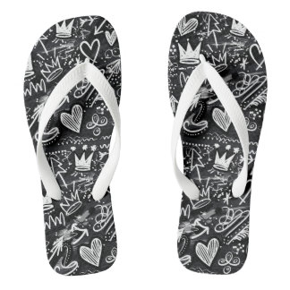 Graffiti Flip Flops