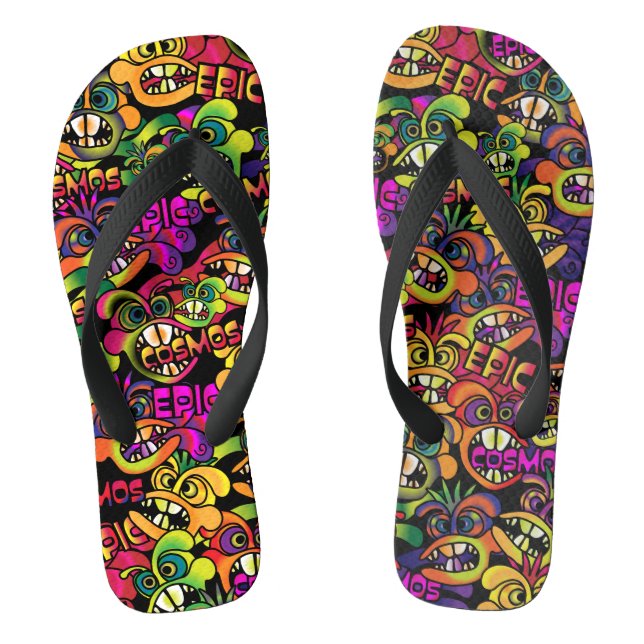 Graffiti Flip Flops (Fußbett)
