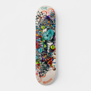 Graffiti Floral Deck für Skateboard
