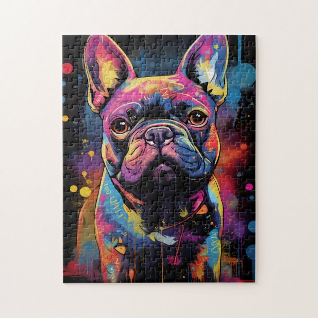 Graffiti French Bulldog (Vertikal)