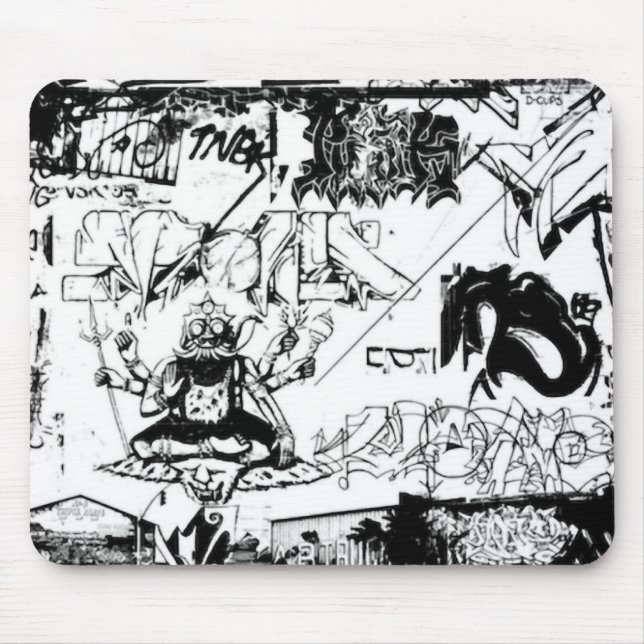 Graffiti-Freude Mousepad (Vorne)