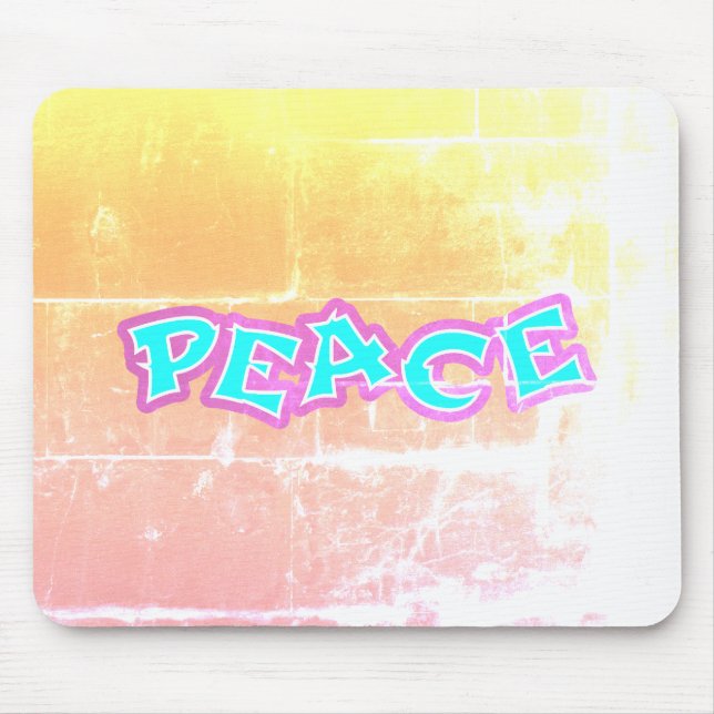 Graffiti Frieden Mousepad (Vorne)