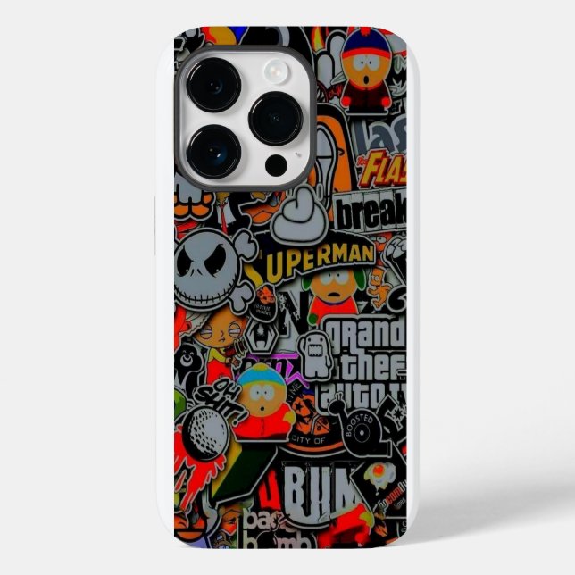 Graffiti Gaming Case-Mate iPhone 14 Pro Hülle (Rückseite)