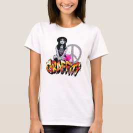 Graffiti Girl: Banksy Inspiriert T-Shirt
