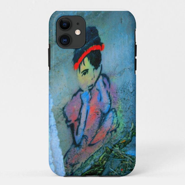 Graffiti-Girl Case-Mate iPhone Hülle (Rückseite)