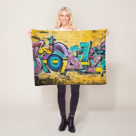 Graffiti, Grundarfjordur, Island Fleecedecke