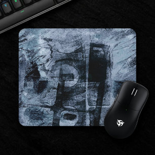 Graffiti Grunge gestrichen Dunkle Marine und Den Mousepad