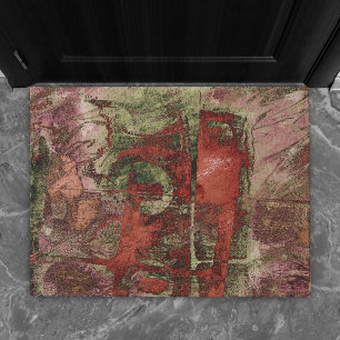 Graffiti Grunge Herbst Roter grüner Rost Rost Fußmatte