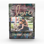 Graffiti Grunge Liebe | Modern Fun Blue Red Rustic Fotoblock<br><div class="desc">#abstractart Modernes zeitgenössisches abstrakte mit stimmungsvoller Graffiti-Grunge in einer dramatischen und edgischen 90er-Jahre-Kombination aus tiefen Schmucktönen auf einem strukturierten Hintergrund. Diese handbemalte Aquarellfarbe und der gemischte Farbverlauf verleihen dem Ganzen den perfekten Pop für jeden persönlichen Stil oder Anlass. Für Anpassungen, koordinierende Produkte oder andere Farben besuchen Sie JustFharryn auf Zazzle.com...</div>