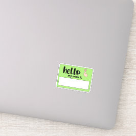 Graffiti Hallo Mein Name Aufkleber