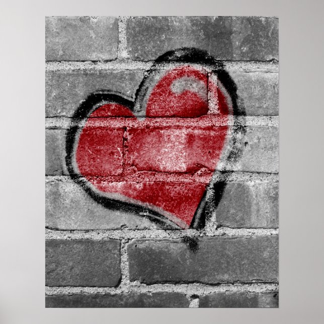 Graffiti Heart Poster (Vorne)