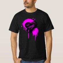 Graffiti heart Tshirt, Geschenk für Punk-Freunde