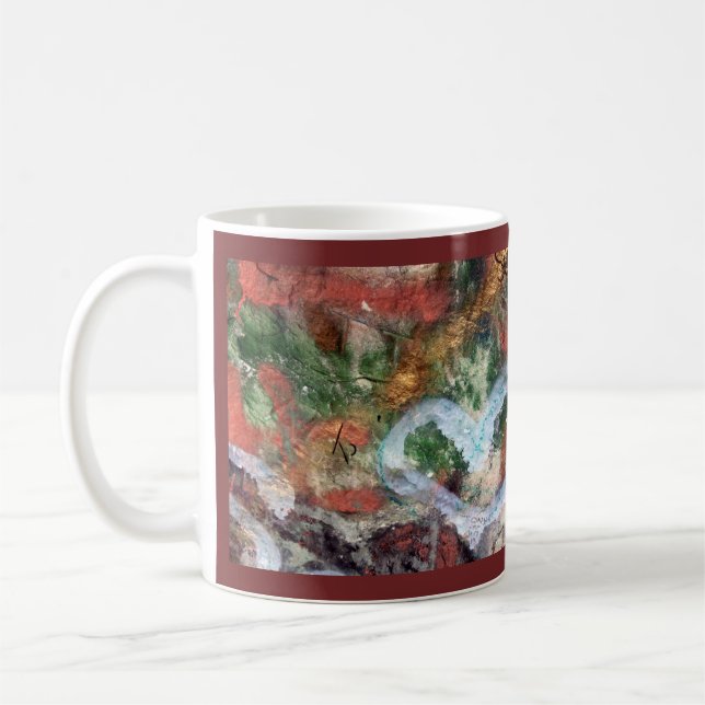 Graffiti-Herz-Tasse mit Zitat Henri Nouwen Kaffeetasse (Links)
