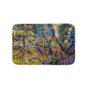 Graffiti-Hintergrund Badematte