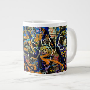 Graffiti-Hintergrund Jumbo-Tasse