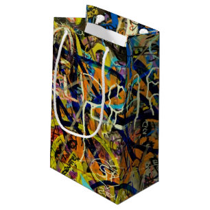 Graffiti-Hintergrund Kleine Geschenktüte