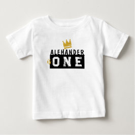 Graffiti Hip Hop Tags Schwarze und Gold Rap Doodle Baby T-shirt