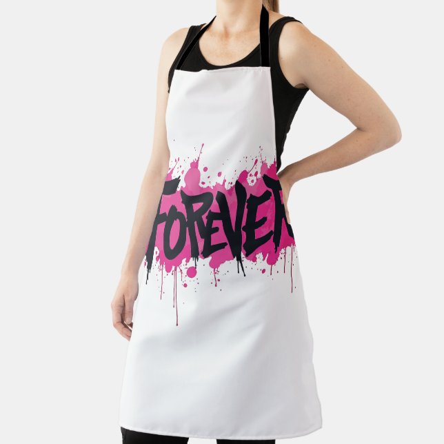 Graffiti Hot Pink "FOREVER" Schürze (InSitu)