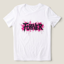 Graffiti Hot Pink "FOREVER" Tri-Blend Shirt