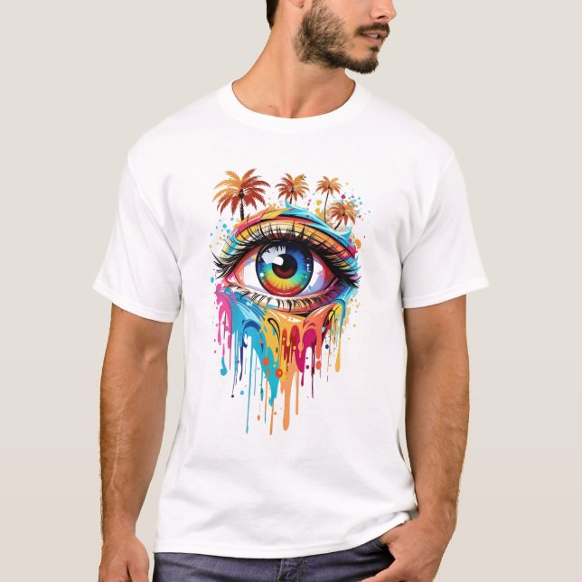 Graffiti-Illustration T-Shirt (Vorderseite)