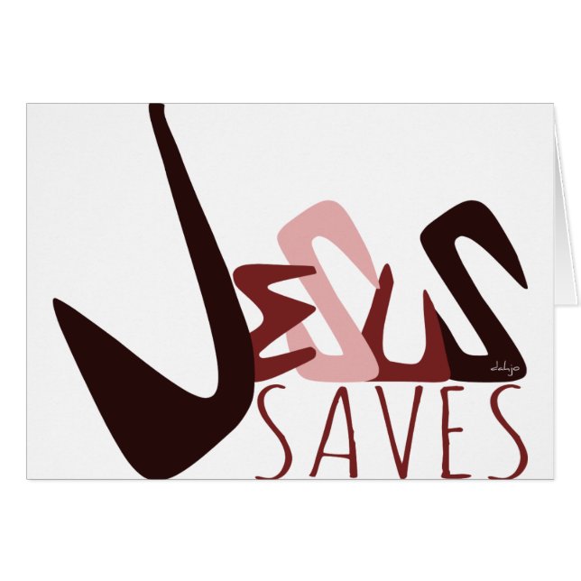 GRAFFITI JESUS RETTE rot (Vorderseite (Horizontal))