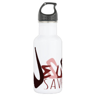 GRAFFITI JESUS RETTE rot Edelstahlflasche