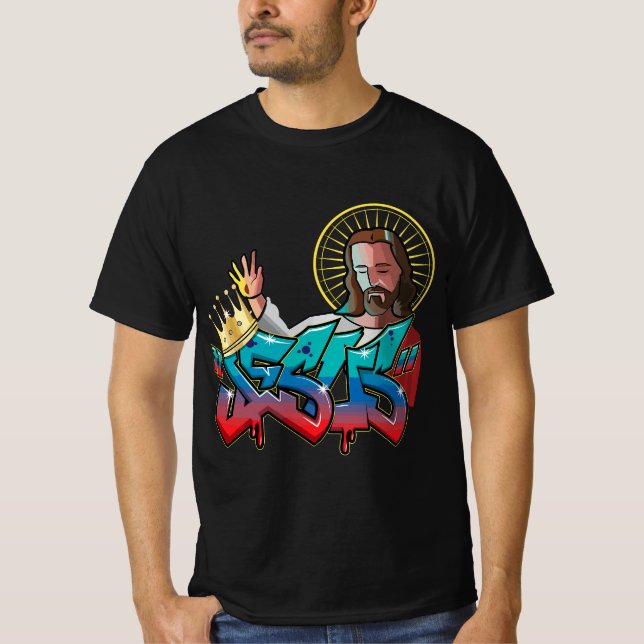 Graffiti Jesus T-Shirt (Vorderseite)