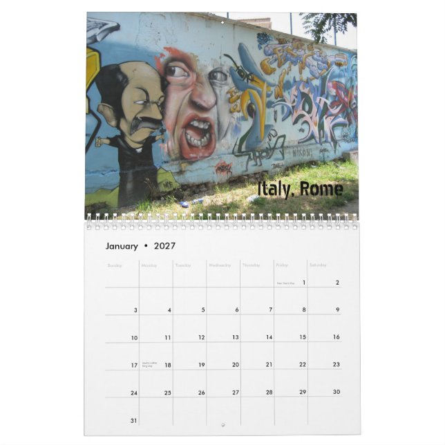 Graffiti-Kalender Kalender (Jan 2027)