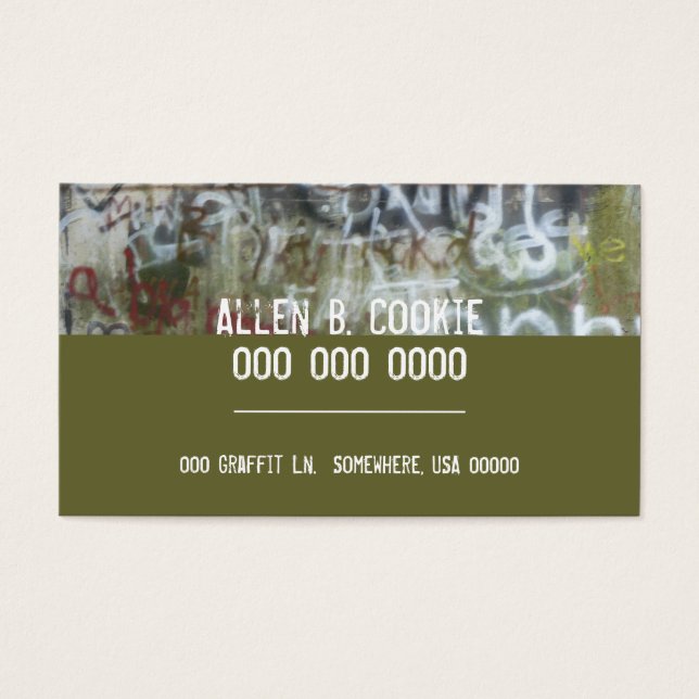 Graffiti-Karte (Vorderseite)