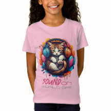 Graffiti Kitty Vibe Apparel - Brown Tabby