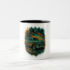 Graffiti-Klassiker-Automug Zweifarbige Tasse