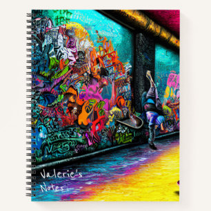 Graffiti kommt zum Leben Notizbuch
