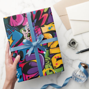 Graffiti-Kunst Geschenkpapier