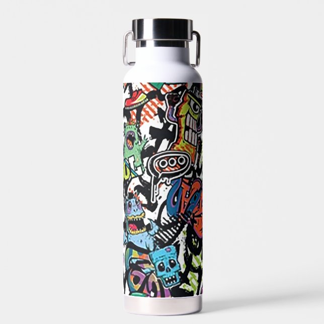 Graffiti-Kunst Trinkflasche (Vorne)