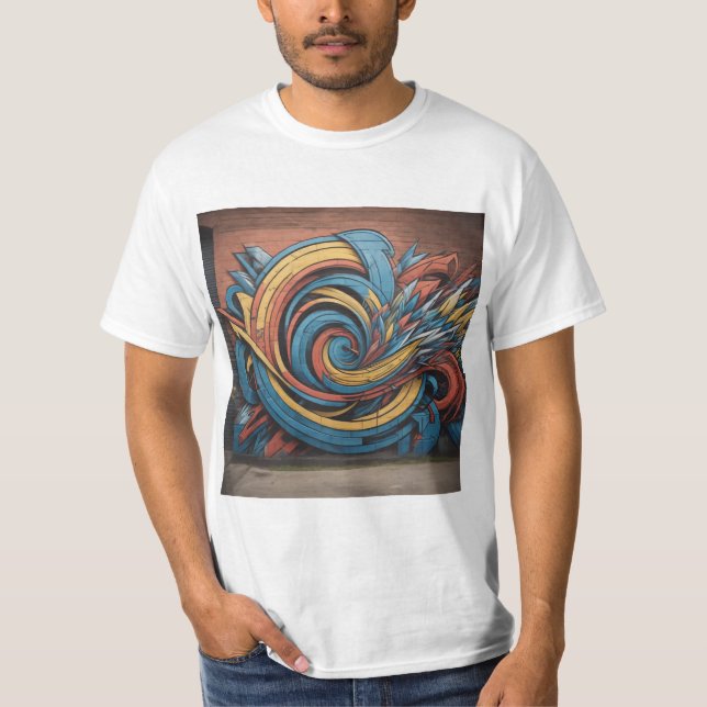 Graffiti Kunstdesign T-Shirt (Vorderseite)