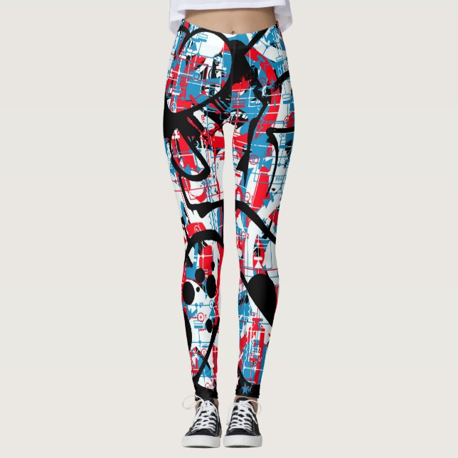 Graffiti Leggings (Vorderseite)