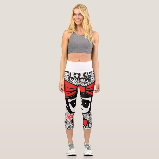 Graffiti Leggings chic : Keith Haring x Japanese B (Recto)