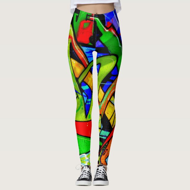 Graffiti Leggings. Leggings (Vorderseite)