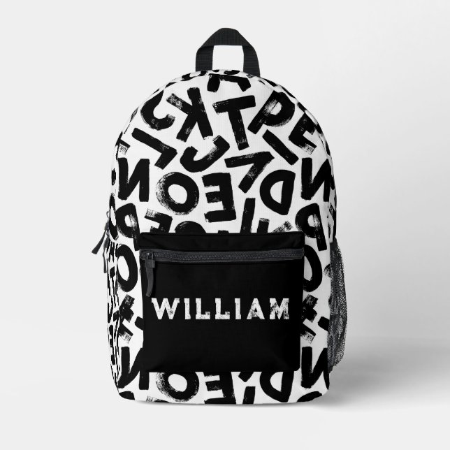 Graffiti Letters Cool Teens Bedruckter Rucksack (Vorderseite)