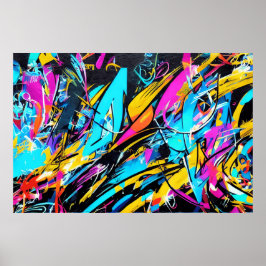 Graffiti-Liebe - Ursprüngliche Kunst in der Stadt Poster