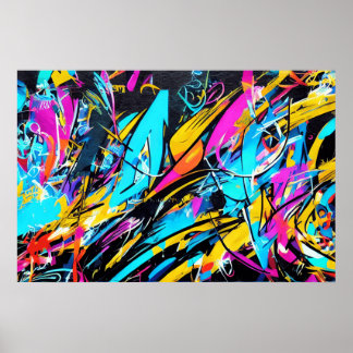 Graffiti-Liebe - Ursprüngliche Kunst in der Stadt Poster