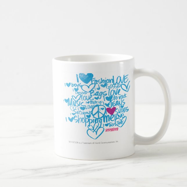 Graffiti lila/Aqua Kaffeetasse (Rechts)