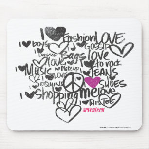 Graffiti lila mousepad