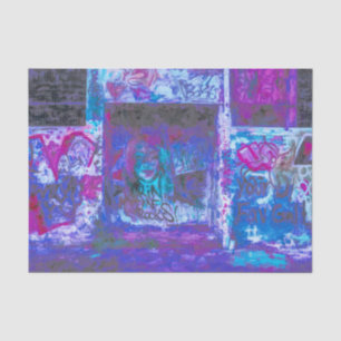 Graffiti Lila Pink Urban Grunge Street Kunst, Dich Seidenpapier
