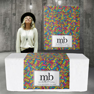 Graffiti Logo  Business Table Runner Banner Wandteppich